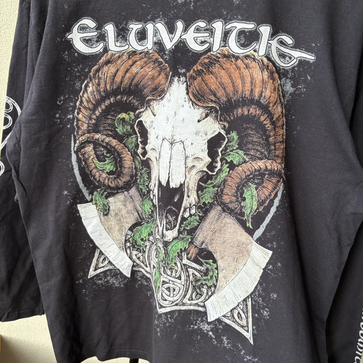 Other Eluveitie METALL Long Sleeve Overprint Rock Band Y2k USA 90s Size US L / EU 52-54 / 3 - 3 Thumbnail