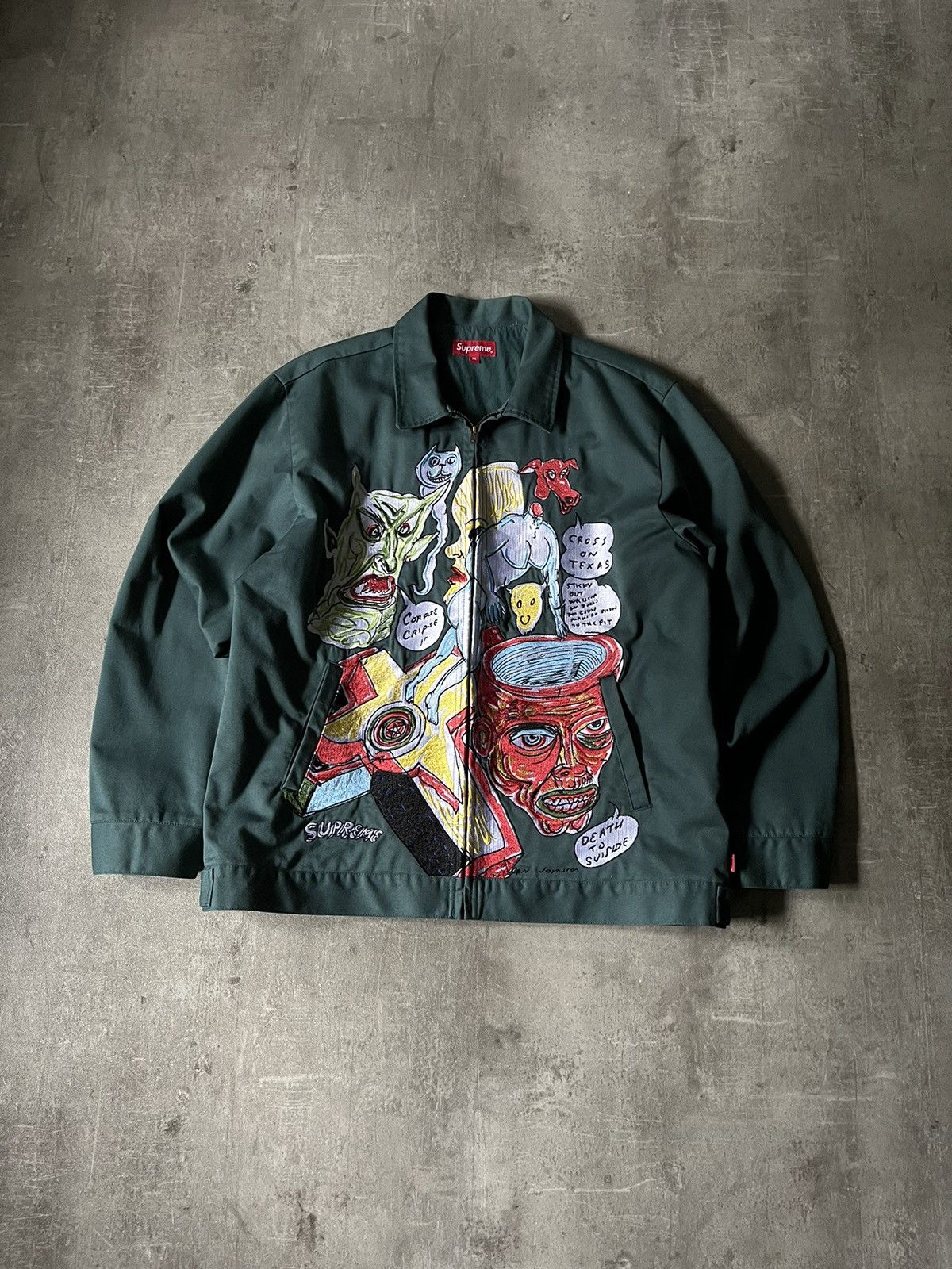 ジャケット・アウター Daniel Johnston Embroidered Work Jacket Supreme Daniel Johnston Embroidered Work Jacket (SS20) - $238
