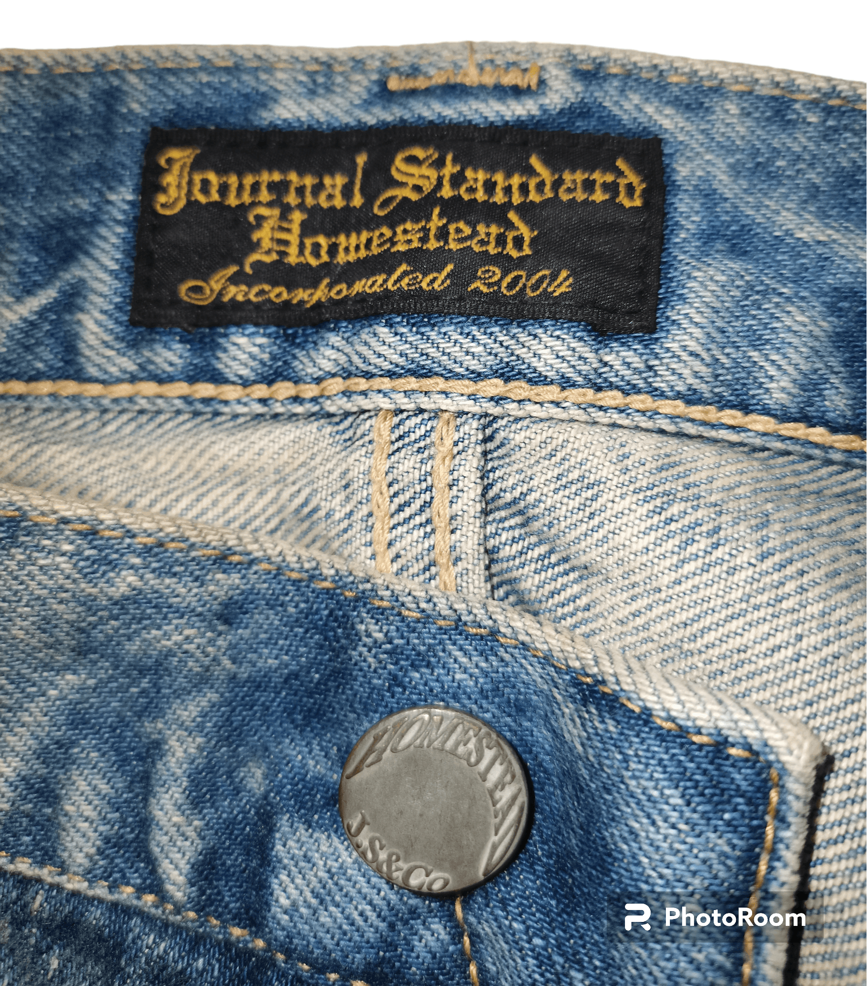 Japanese Brand VINTAGE JOURNAL STANDARD SELVEDGE BUTTON-FLY JEANS Size US 30 / EU 46 - 3 Thumbnail