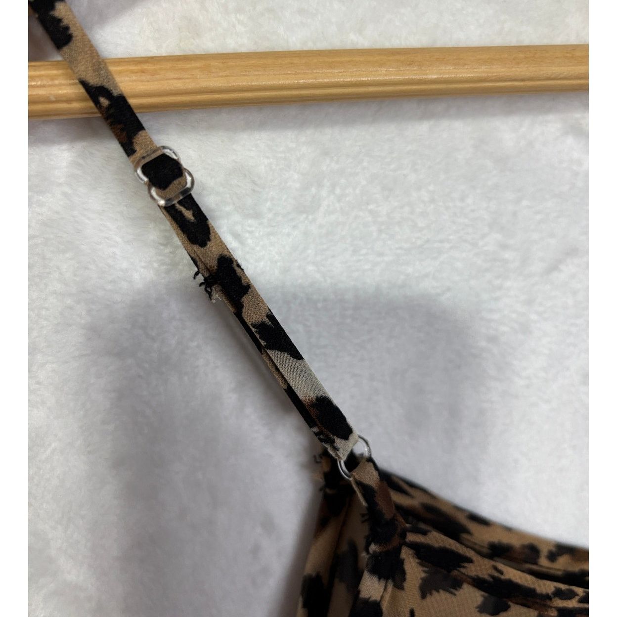 Other Women's Chic Leopard Print Lace Trim Cami Top | Size L | EUC Size L / US 10 / IT 46 - 4 Thumbnail