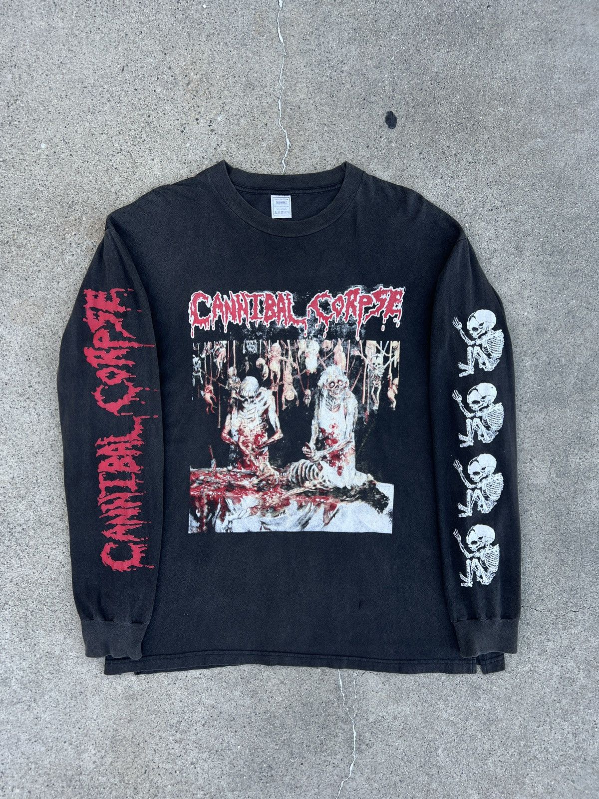 1990s Cannibal Corpse Butchered At Birth Euro Tour Band LS