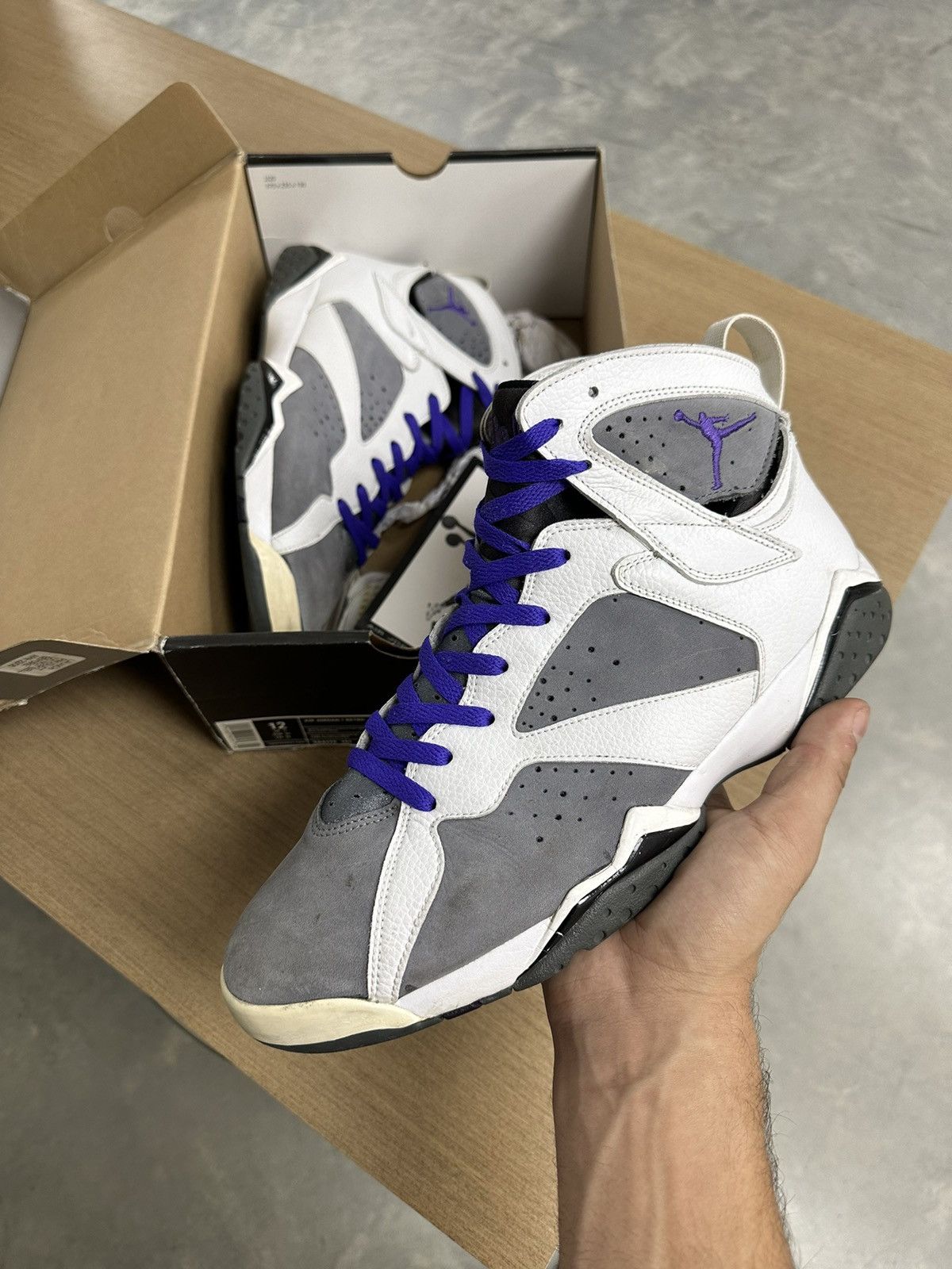 image of Jordan Nike 2006 Air Jordan 7 “Flint” Size 12 Shoes in Flint Grey, Men's