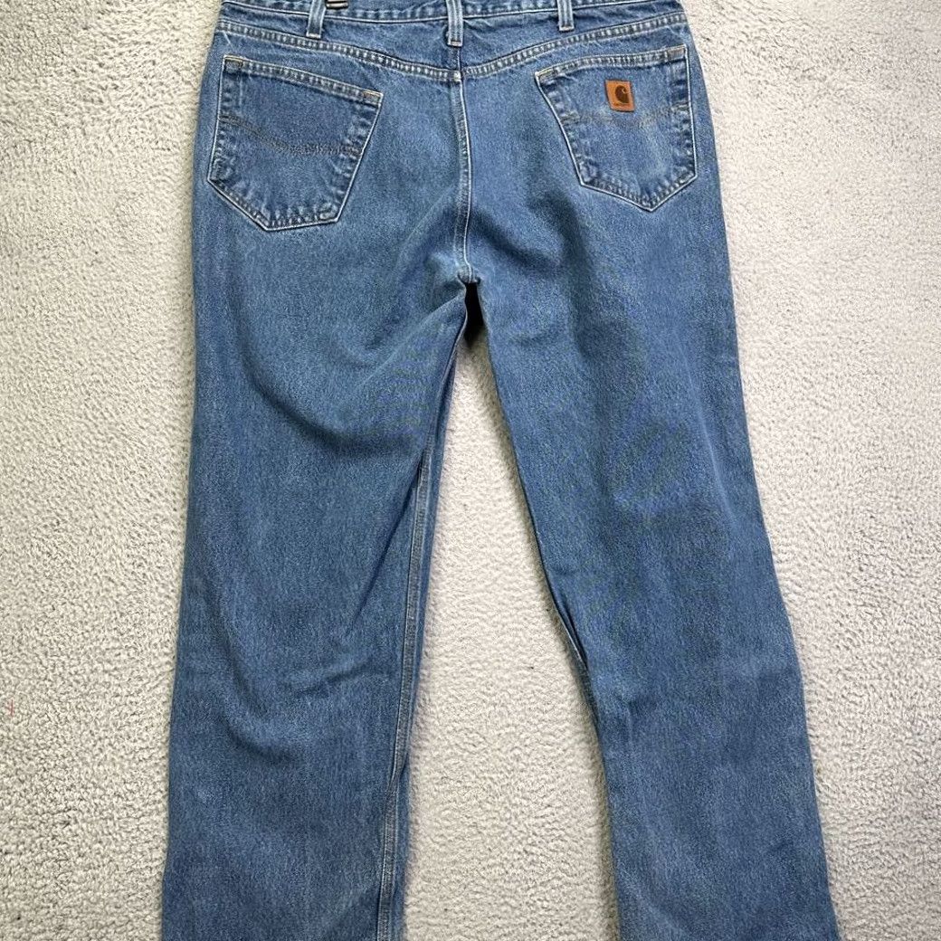 Carhartt Carhartt Jeans Mens 40X32 Relaxed Fit Straight Denim Blue Cotton B460 DVB Size US 40 / EU 56 - 2 Thumbnail