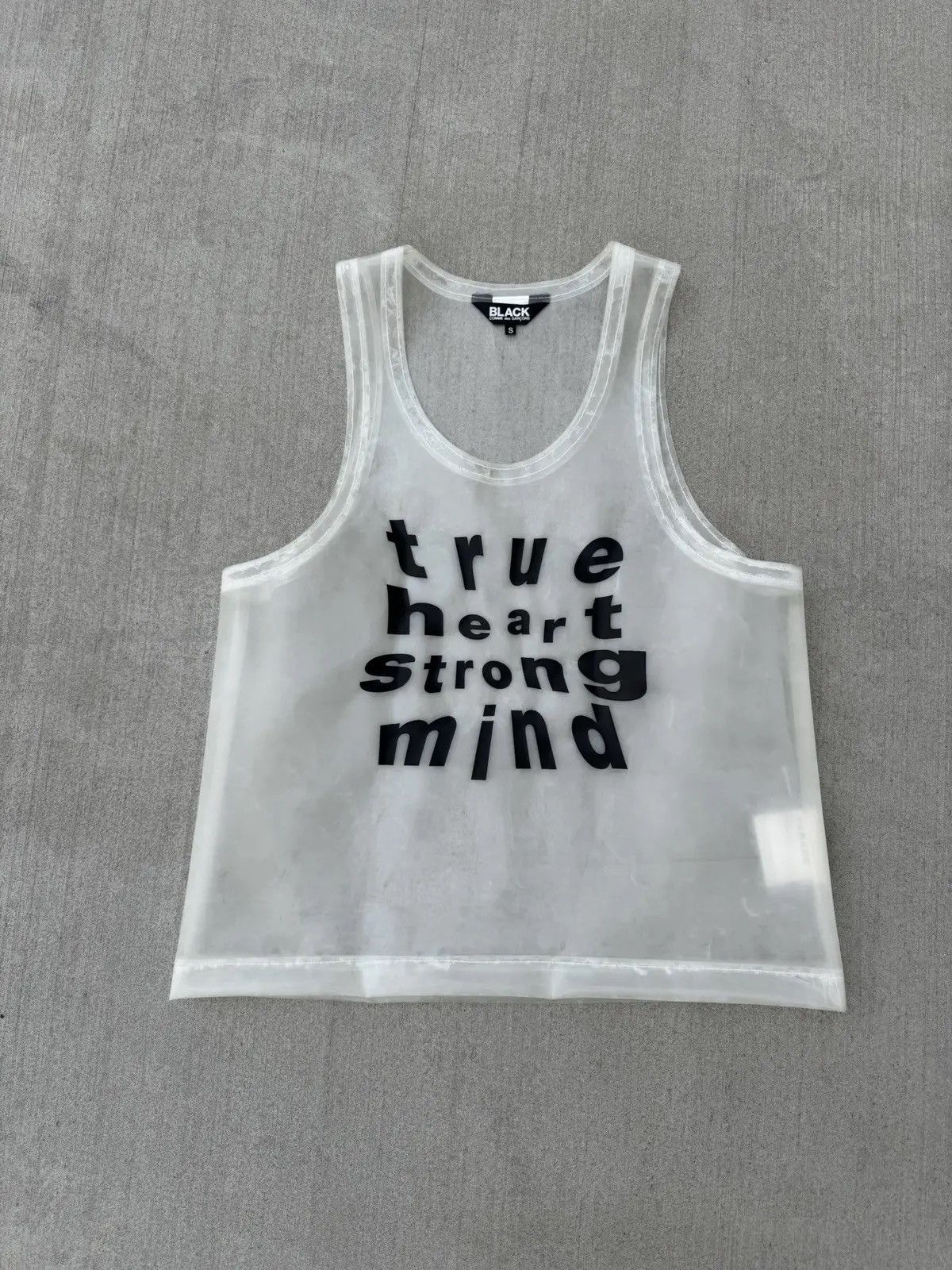 Comme des Garcons Comme des Garçons True Heart Strong Mind Tank Top – L Size US L / EU 52-54 / 3 - 1 Thumbnail