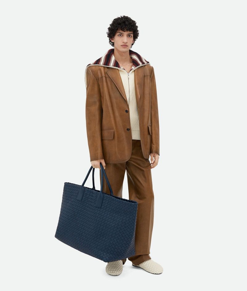 Bottega Veneta o1s1rm0326 Vintage-Effect Leather Trousers in Brown Size US 36 / EU 52 - 4 Thumbnail