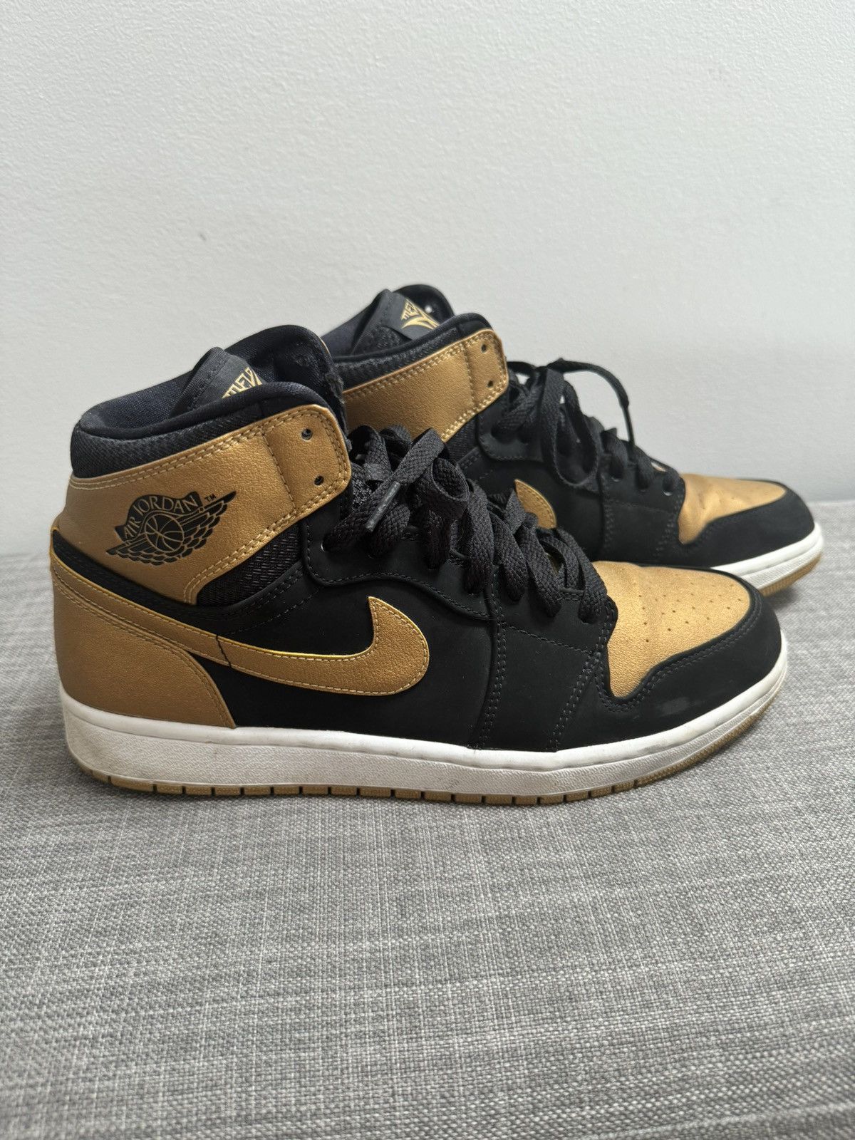 image of Jordan Nike Jordan 1 Mid - Size 10 - Melo 1S Shoes in Black, Men's