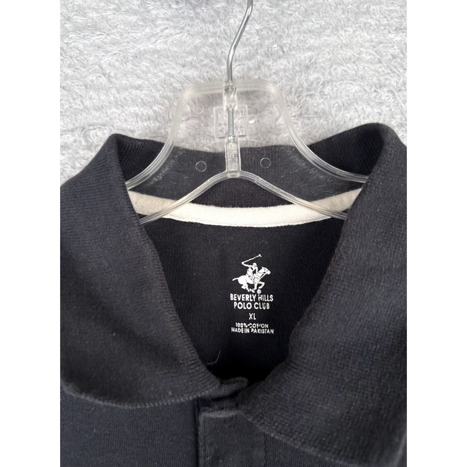 Beverly Hills Polo Club Beverly Hills Polo Club Shirt Men XL Black 100% Cotton Short Sleeve Polo Size US XL / EU 56 / 4 - 7 Thumbnail