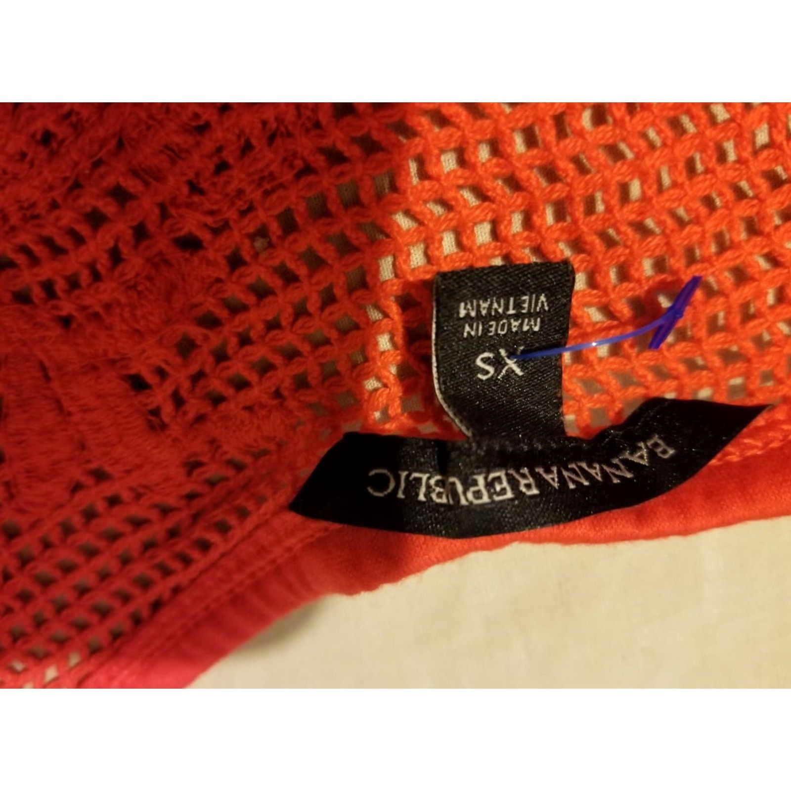 Banana Republic VINTAGE Banana Republic Shirt Blouse XS Orange Cotton Womens Size XS / US 0-2 / IT 36-38 - 2 Thumbnail