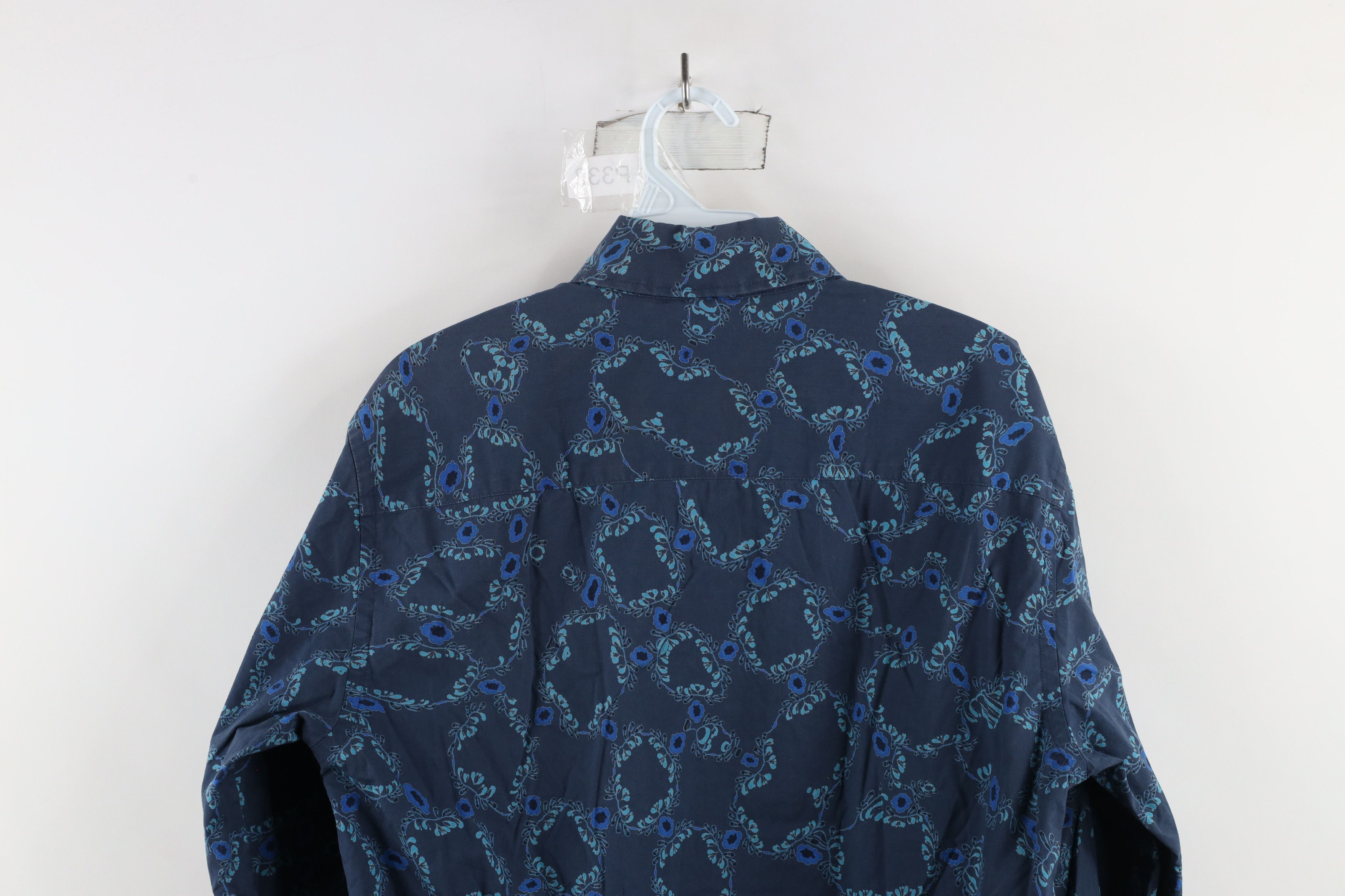 Theory × Vintage Theory Andrew Flower All Over Print French Cuff Button Shirt Size US S / EU 44-46 / 1 - 8 Thumbnail