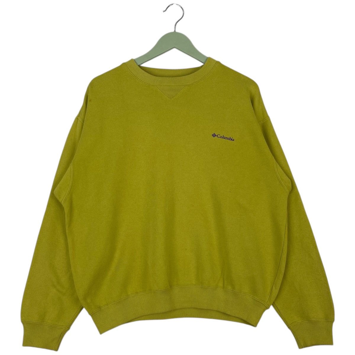 Vintage Vintage Columbia Embroidered Crewneck Sweatshirt Green SizeM Size M / US 6-8 / IT 42-44 - 1 Thumbnail