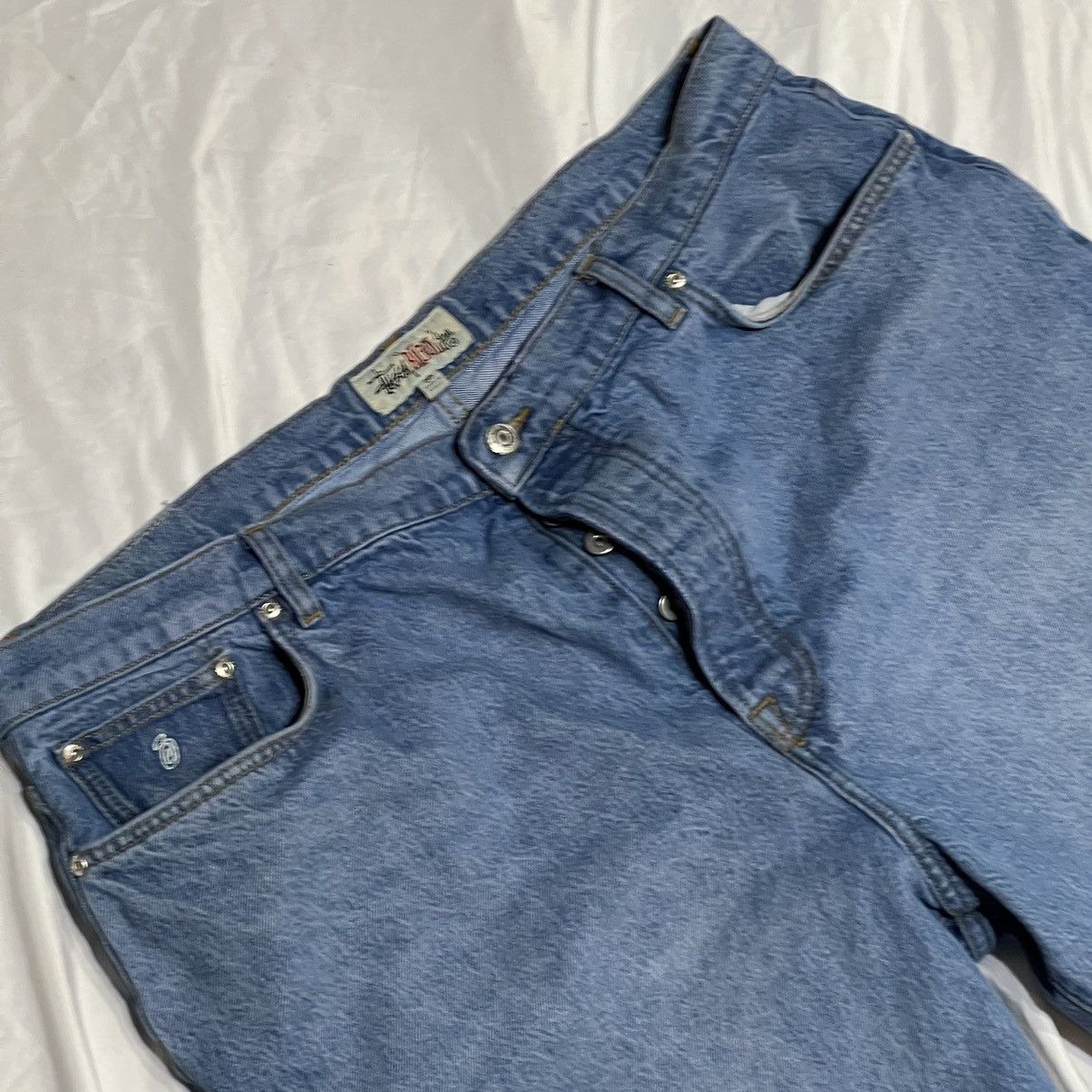 Stussy Big Ol’ Jeans, Light Wash Size US 38 / EU 54 - 2 Thumbnail
