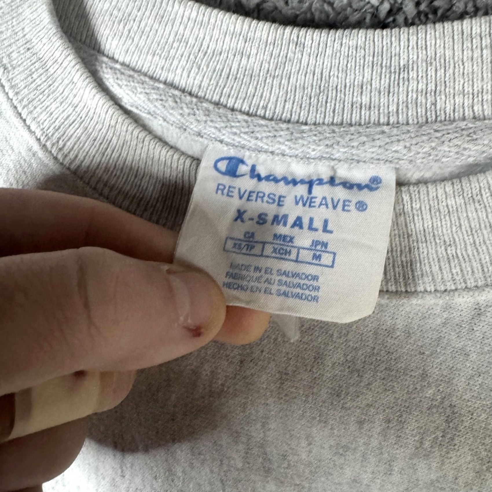 Champion VINTAGE Champion Reverse Weave Sweatshirt Mens XS Gray Oakland University Graphic Fleece Size US XS / EU 42 / 0 - 5 Thumbnail