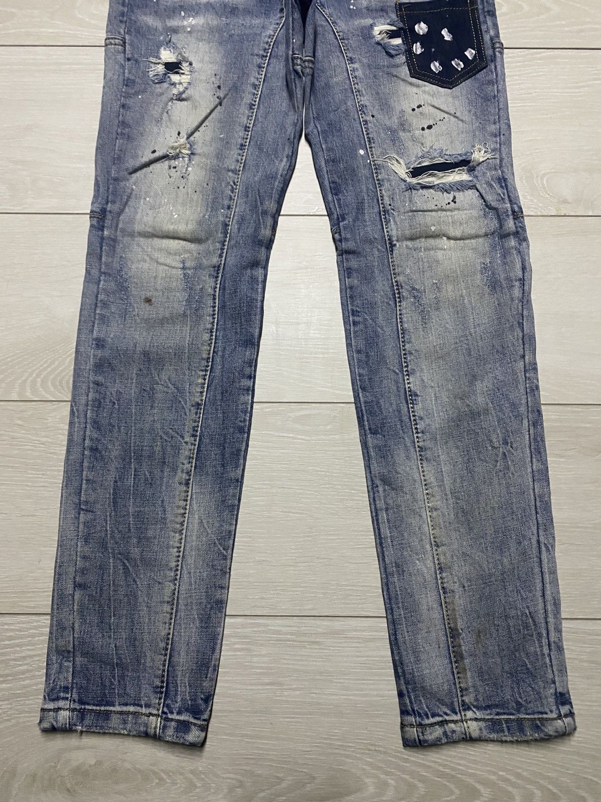Dsquared2 Vintage DSquared Patches Distressed Amiri Style Skinny Jeans Size US 30 / EU 46 - 5 Thumbnail