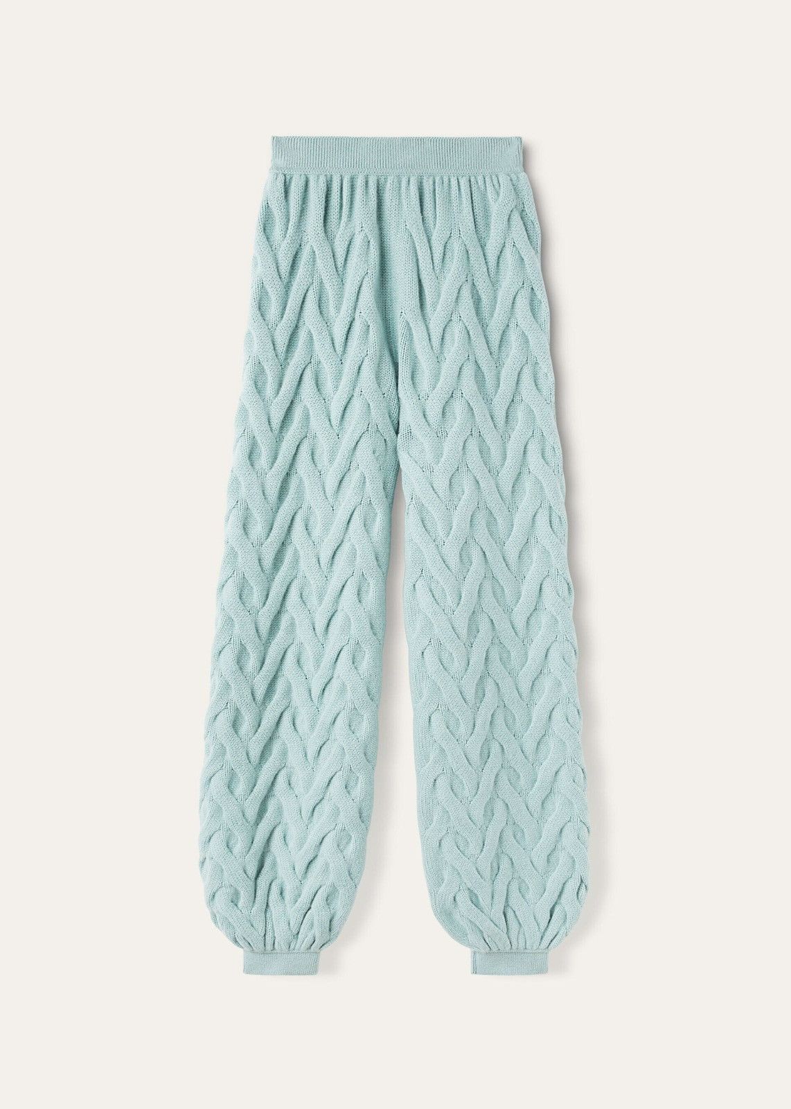 Loro Piana o1srvl11e1125 FAO4517 Cocooning Cozy Braids Pant in Blue Size 27" / US 4 / IT 40 - 1 Thumbnail