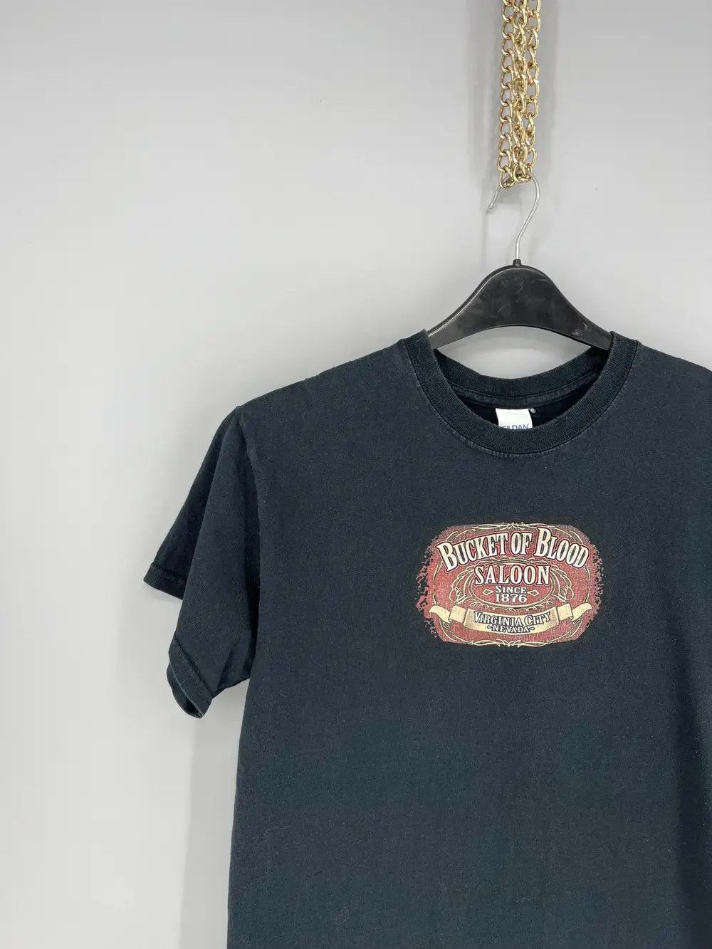 Band Tees Vintage Motorcycle Faded Bucket Of Blood Saloon M Nevada Size US M / EU 48-50 / 2 - 6 Thumbnail
