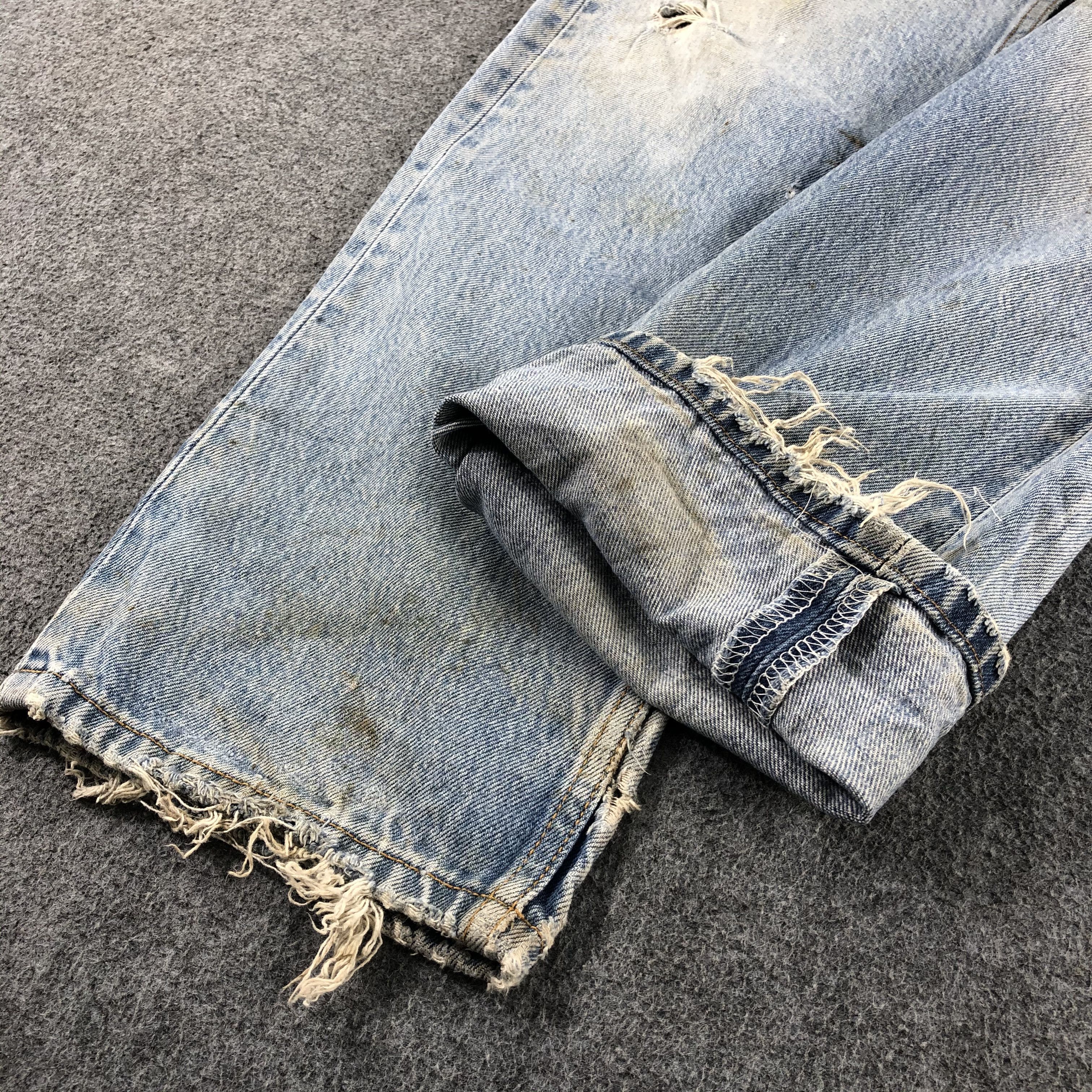 Levi's Vintage Blue Wash Levis 501 Jeans-J2578 Size US 32 / EU 48 - 7 Thumbnail