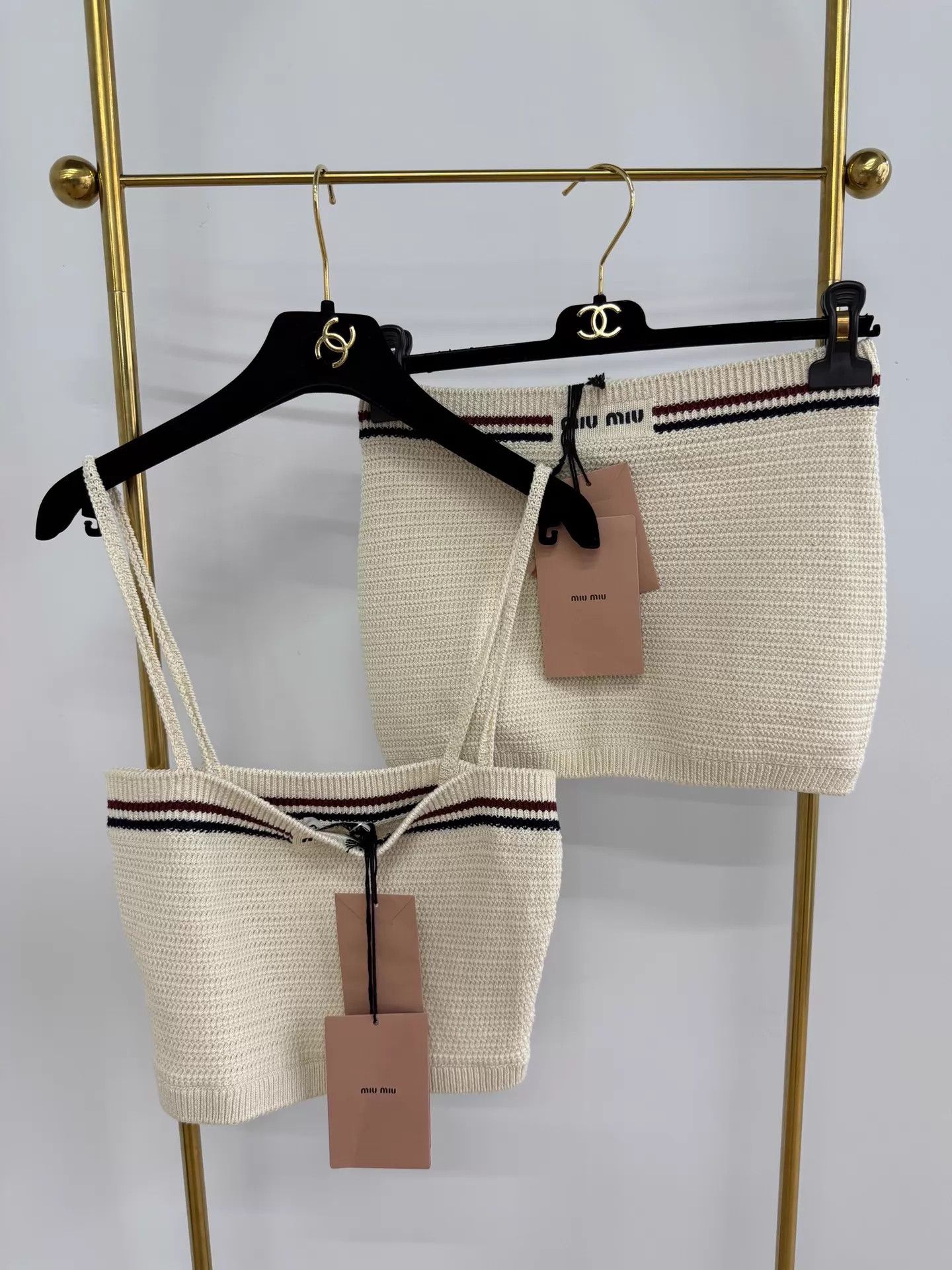 Miu Miu MIU MIU Knit Cami Top Size 38 New Size XS / US 0-2 / IT 36-38 - 1 Thumbnail