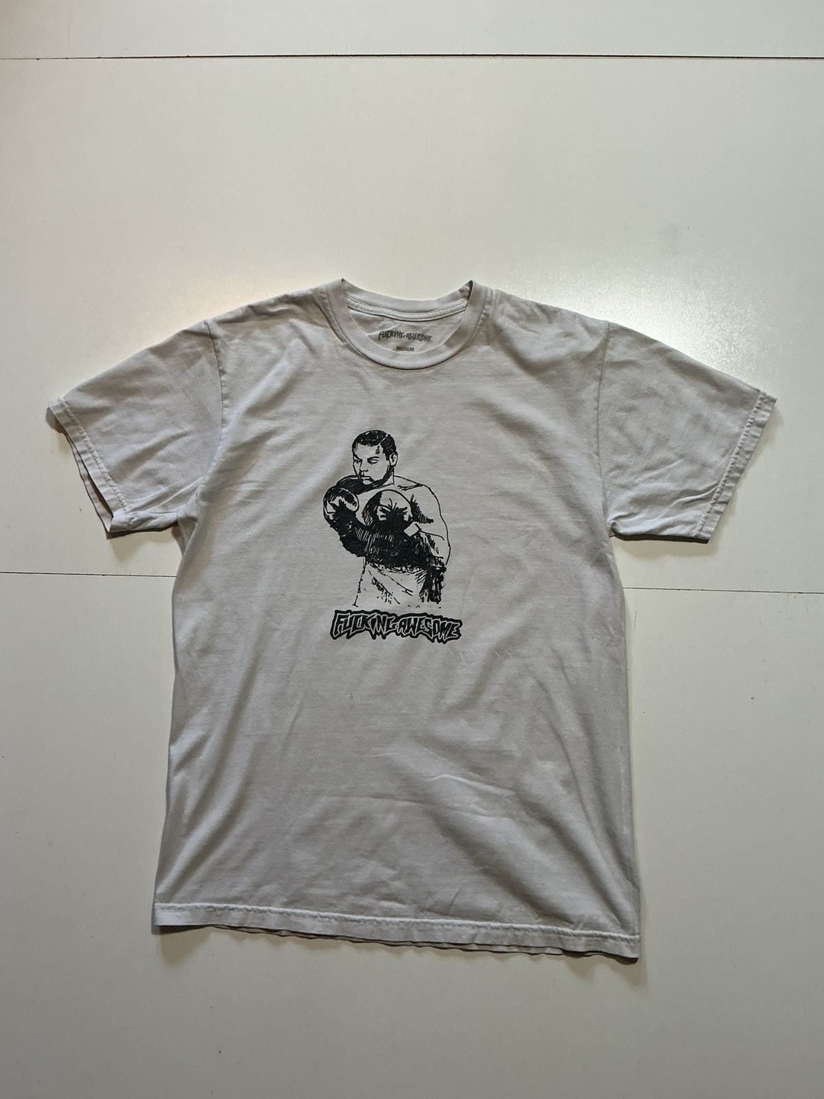 Fucking Awesome F*cking Awesome Boxing Auto Car White Graphic S/S T-Shirt Size US M / EU 48-50 / 2 - 2 Thumbnail