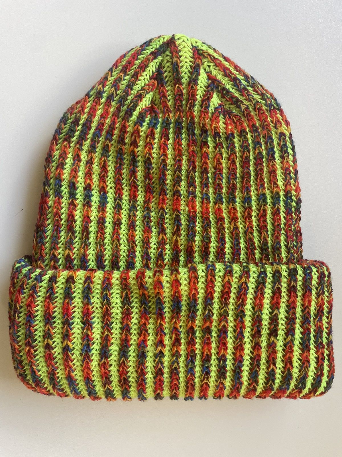 Supreme Supreme FW25 Rainbow Loose Gauge Beanie NEON YELLOW Size ONE SIZE - 3 Thumbnail