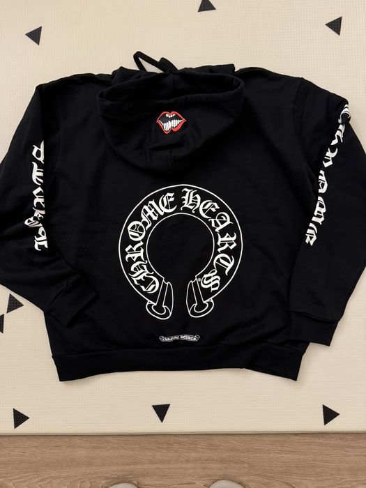 Chrome Hearts Horseshoe Logo Crewneck Sweatshirt 'Black