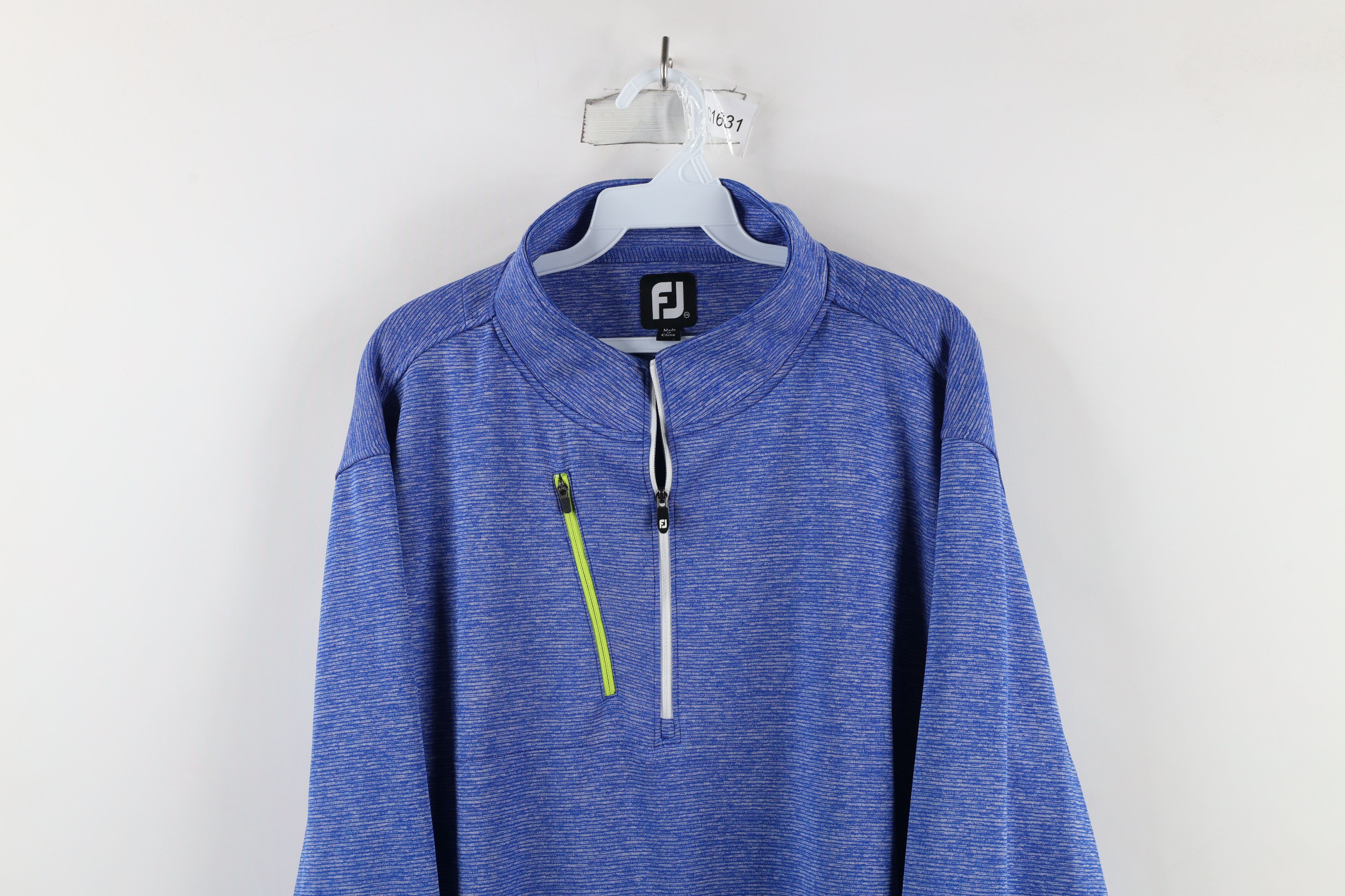 Footjoy × Vintage FootJoy Striped Knit Half Zip Pullover Golf Jacket Top Blue Size US XXL / EU 58 / 5 - 2 Thumbnail