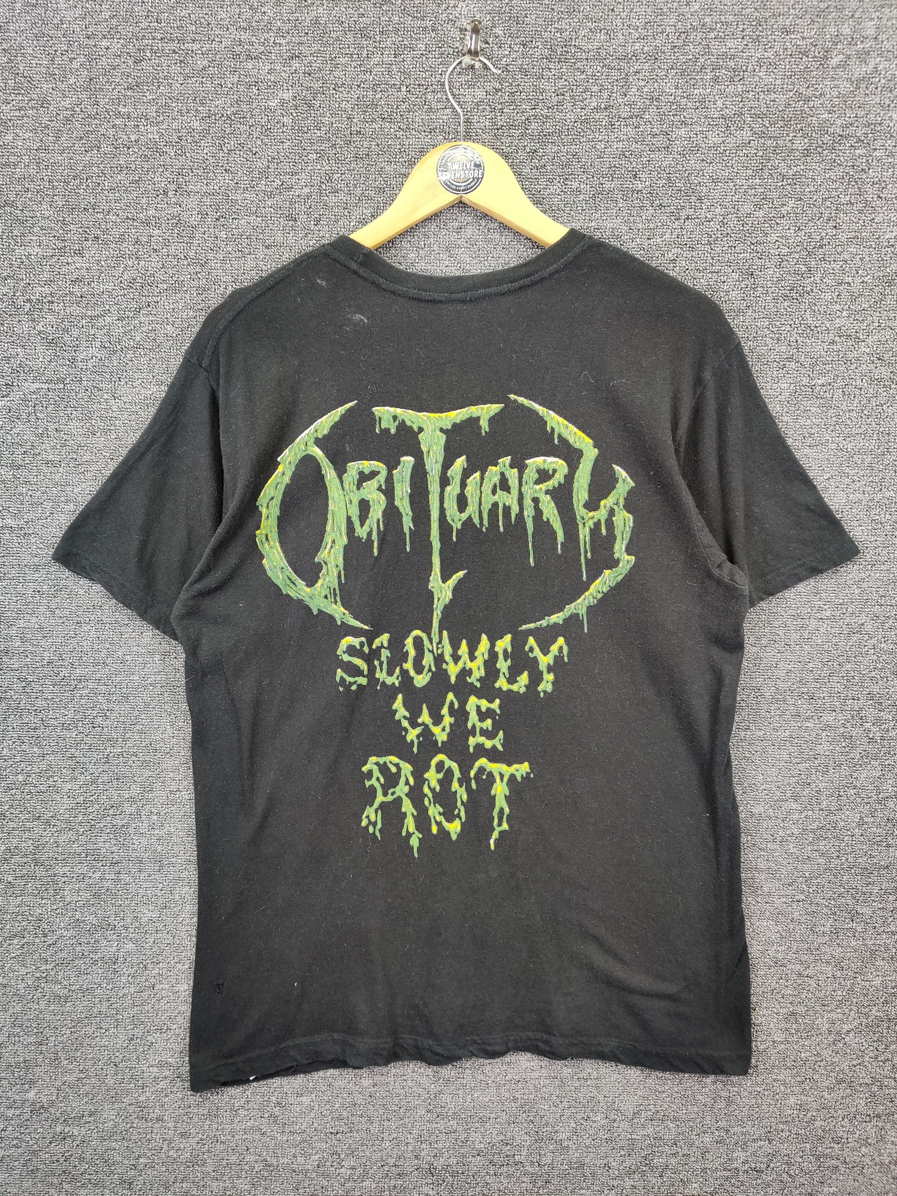 Band Tees Obituary Slowly We Rot Rock Band Tee Tshirt Size US L / EU 52-54 / 3 - 6 Thumbnail