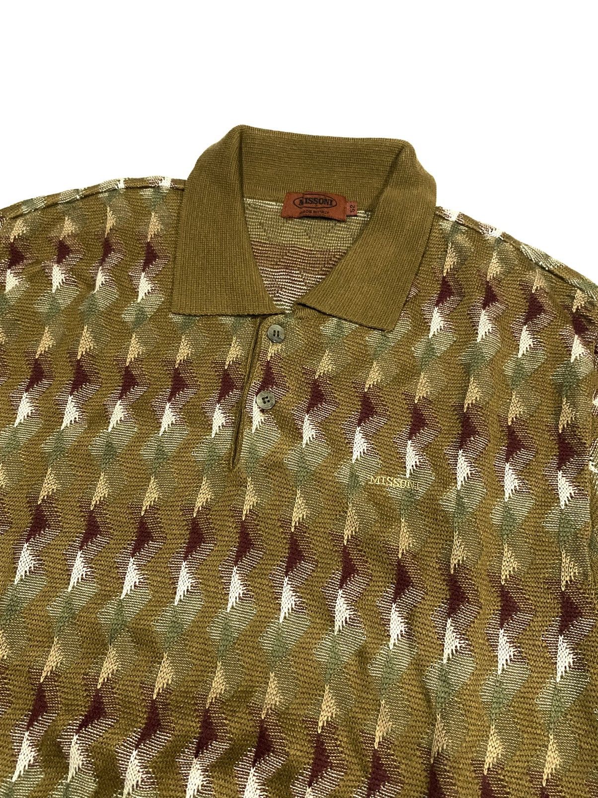 Missoni Missoni Italy Pattern Button Knit Size US L / EU 52-54 / 3 - 3 Thumbnail