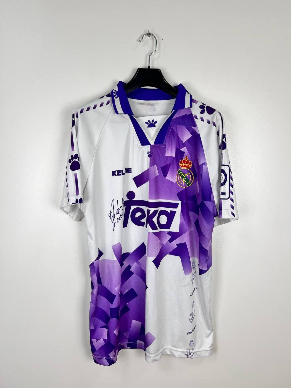 【正規品・レア】KELME REAL MADRID パープルシャツ Lサイズ 正規品・レア】KELME REAL MADRID パープルシャツ Lサイズ 正規