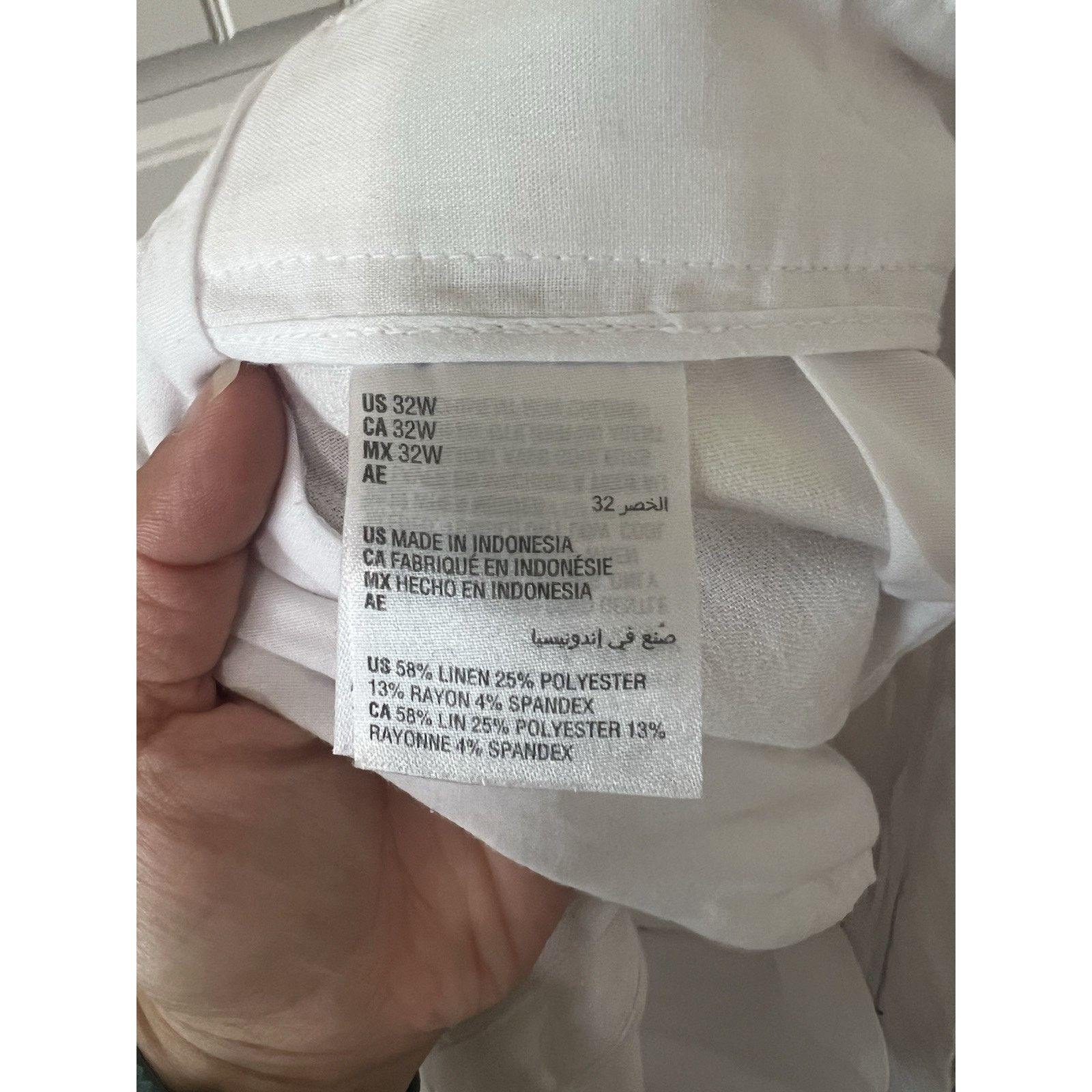 Alfani Bright linen Stretch shorts 32 Waist Flat Front Lightweight Size 32" / US 10 / IT 46 - 12 Thumbnail