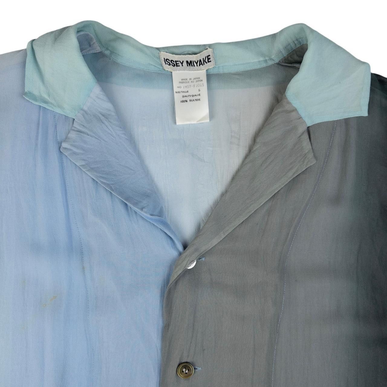 Issey Miyake Sheer Long Sleeve Button Up Shirt Size M Tops