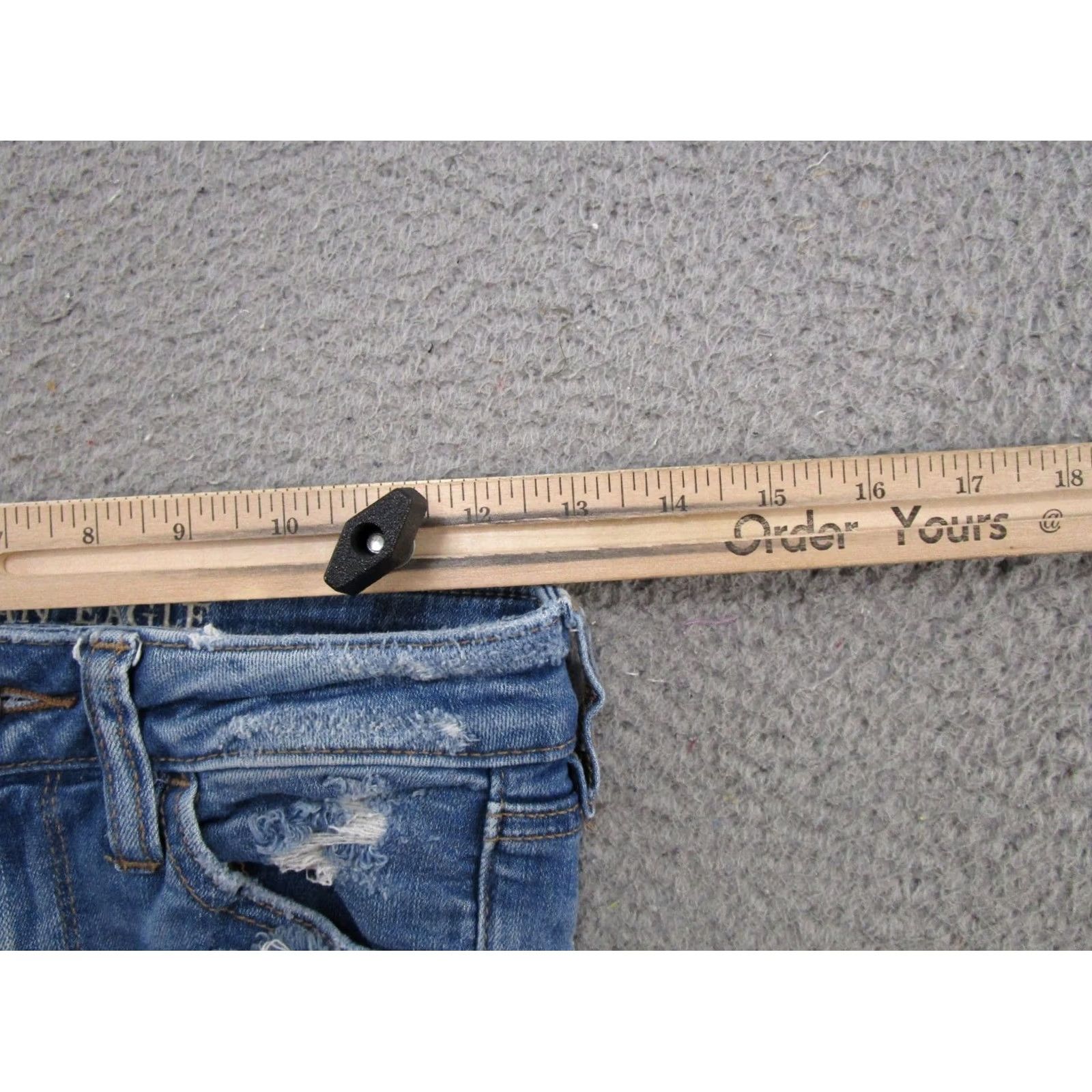 American Eagle Outfitters American Eagle Outfitters Jeans Jegging Distressed Stretch Hi Rise 4 Blue Denim Ladies 5-Pocket Regular Modern Wearable Size 4 Size 27" / US 4 / IT 40 - 6 Thumbnail