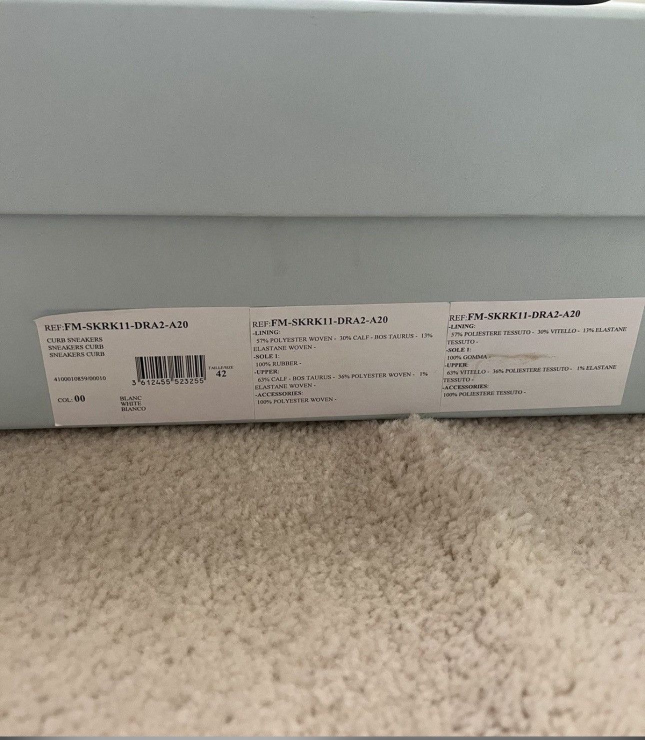 Lanvin LANVIN Curb White OG Sneakers Size US 9 / EU 42 - 10 Thumbnail