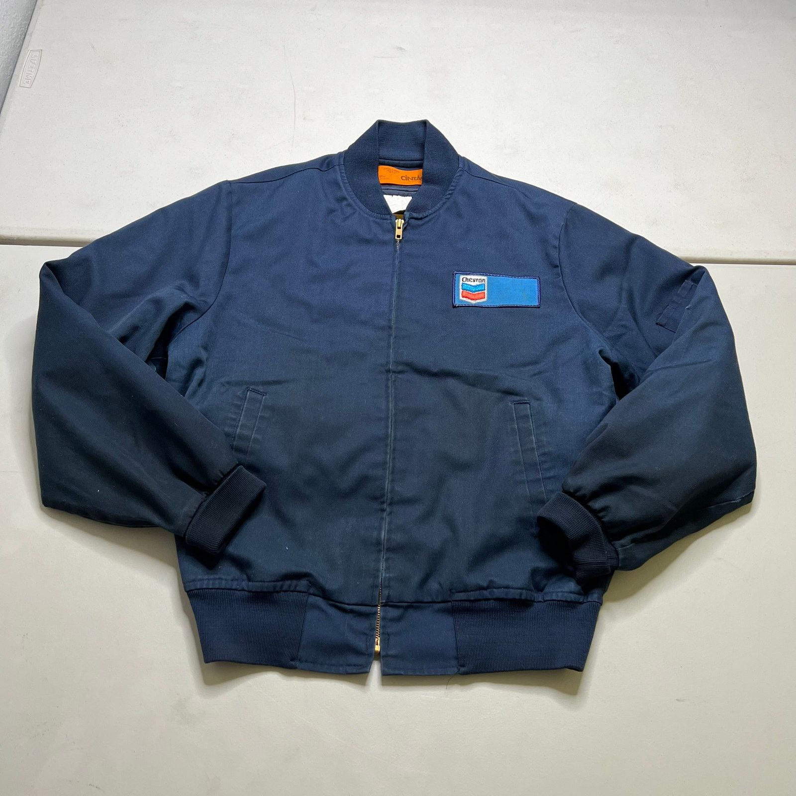 Cintas Vintage 1980s Cintas Chevron Work Jacket Quilted Lined M Size US M / EU 48-50 / 2 - 18 Thumbnail