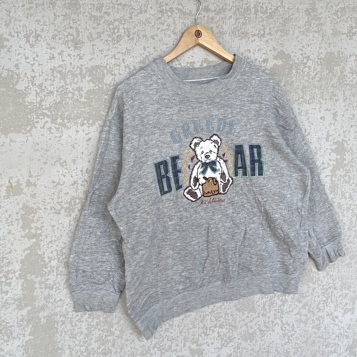 Other Vintage Greedy Bear Big Printed Crewneck Sweatshirt Gray SzM Size M / US 6-8 / IT 42-44 - 3 Thumbnail