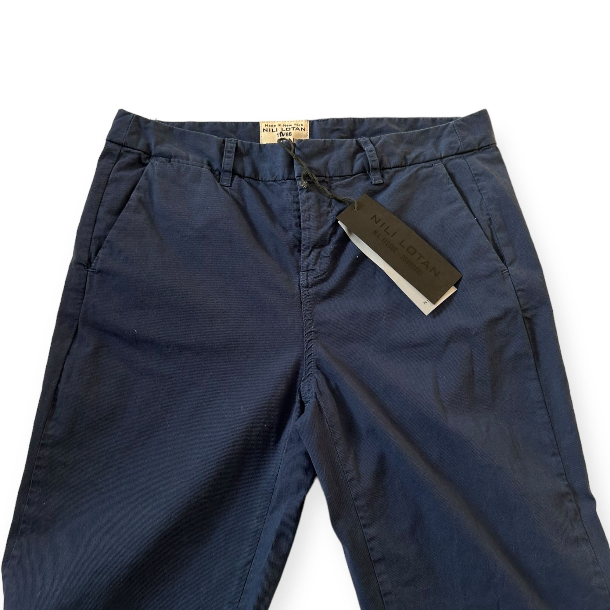 Nili Lotan Nili Lotan Cropped Montauk Pants, Size 4, Marine Blue, N Size 27" / US 4 / IT 40 - 7 Thumbnail