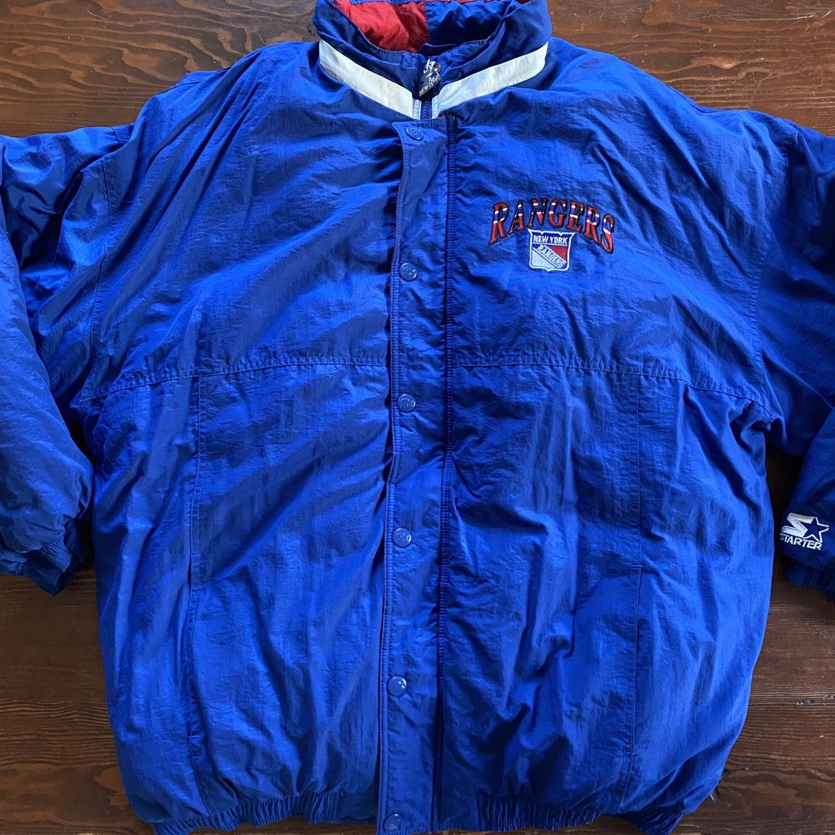 Starter Vintage 90’s New York Rangers Starter Full Zip Jacket Size US XXL / EU 58 / 5 - 11 Thumbnail