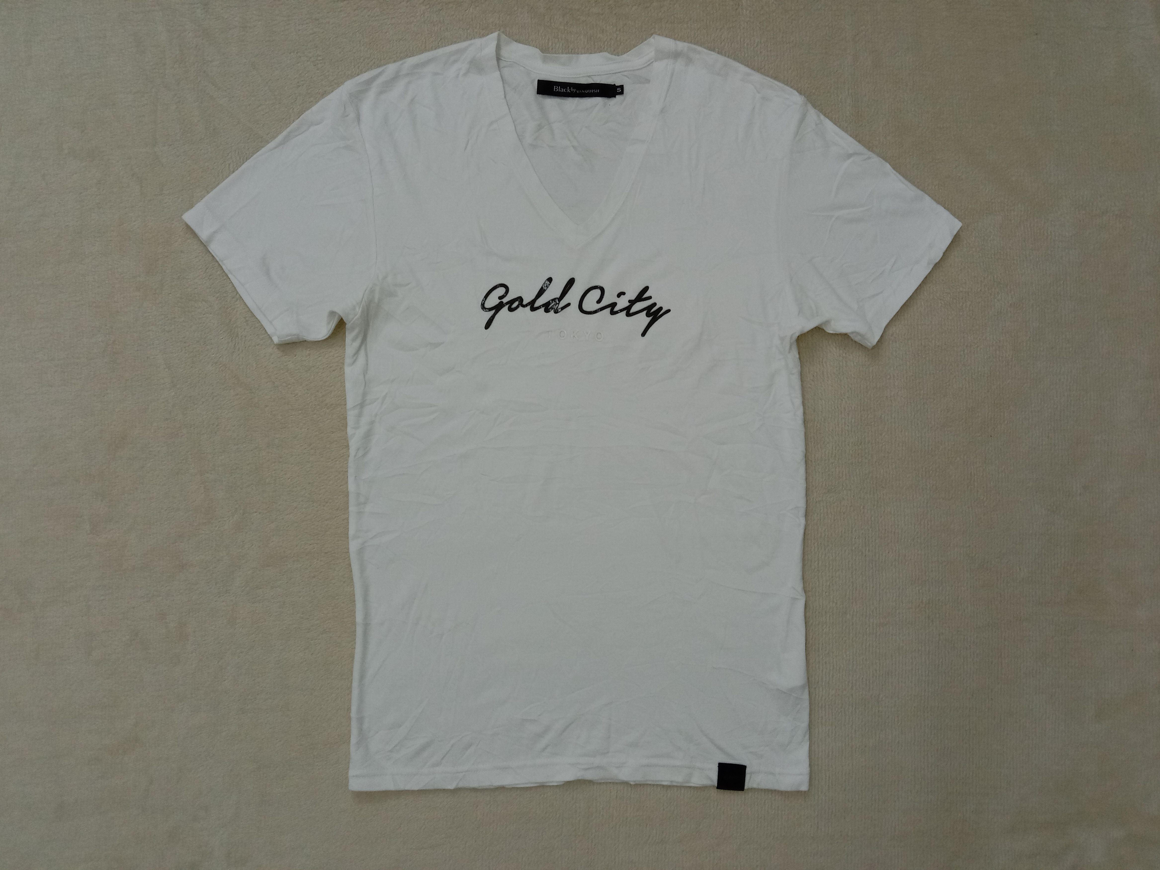 Vanquish Vanquish Gold City Tokyo V-neck Tshirt Size S / US 4 / IT 40 - 2 Thumbnail