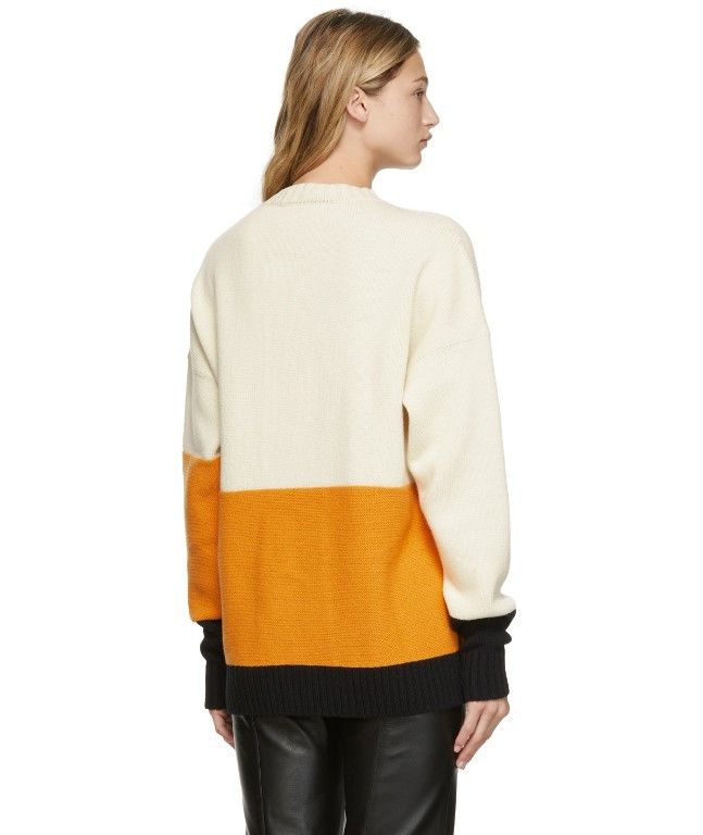 Off-White OFF-WHITE knit color block crewneck wool sweater. Size M. Size US M / EU 48-50 / 2 - 15 Thumbnail