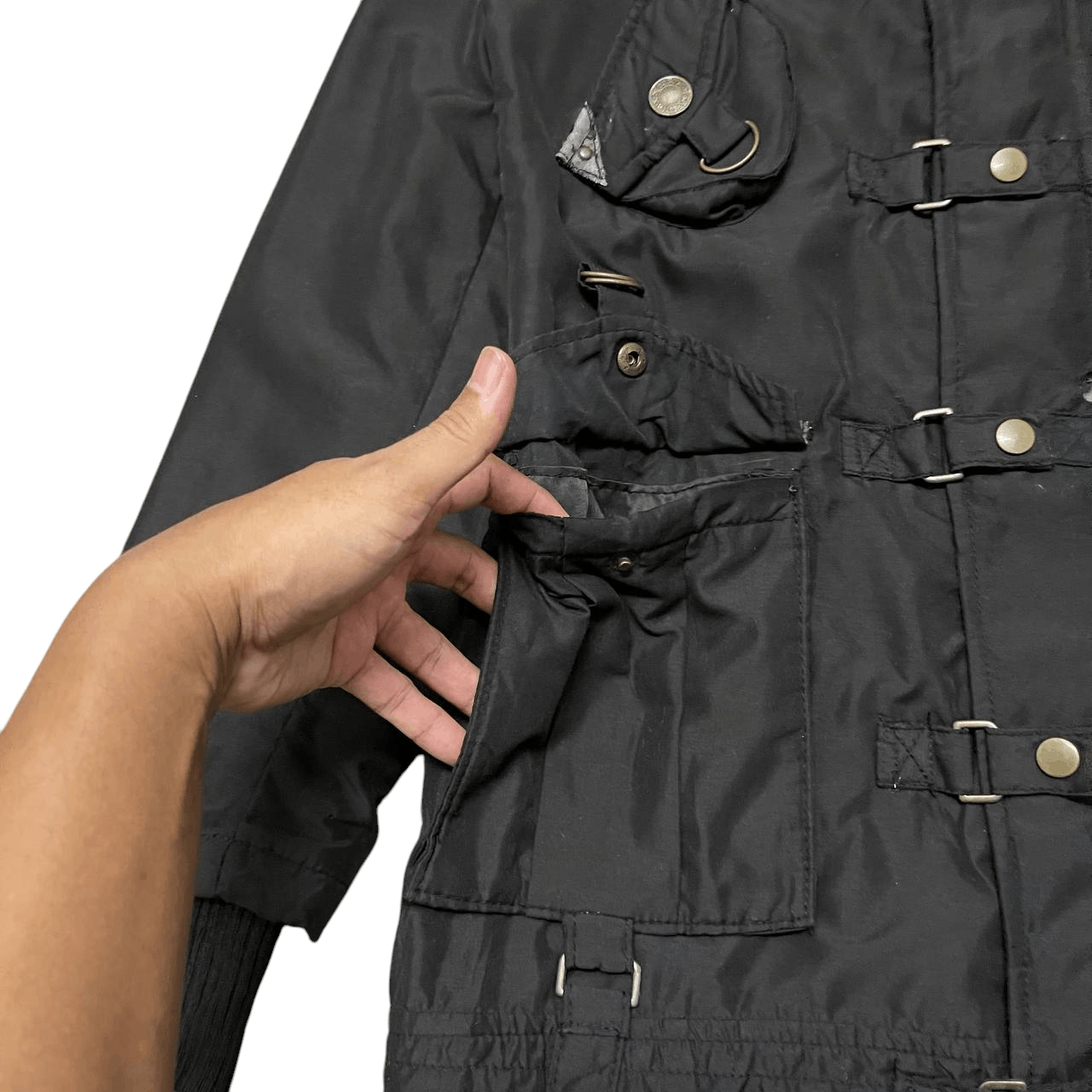 Hysteric Glamour Vintage Janela Raccoon Fur Bondage Cargo Jacket Size US M / EU 48-50 / 2 - 5 Thumbnail