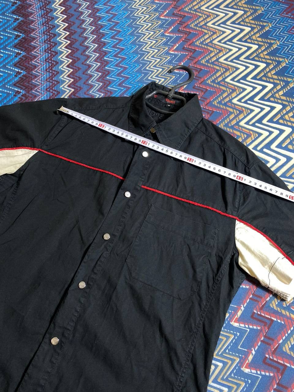 Versace Vintage Y2K shirt Versace black luxury big logo streetwear Size US M / EU 48-50 / 2 - 16 Thumbnail