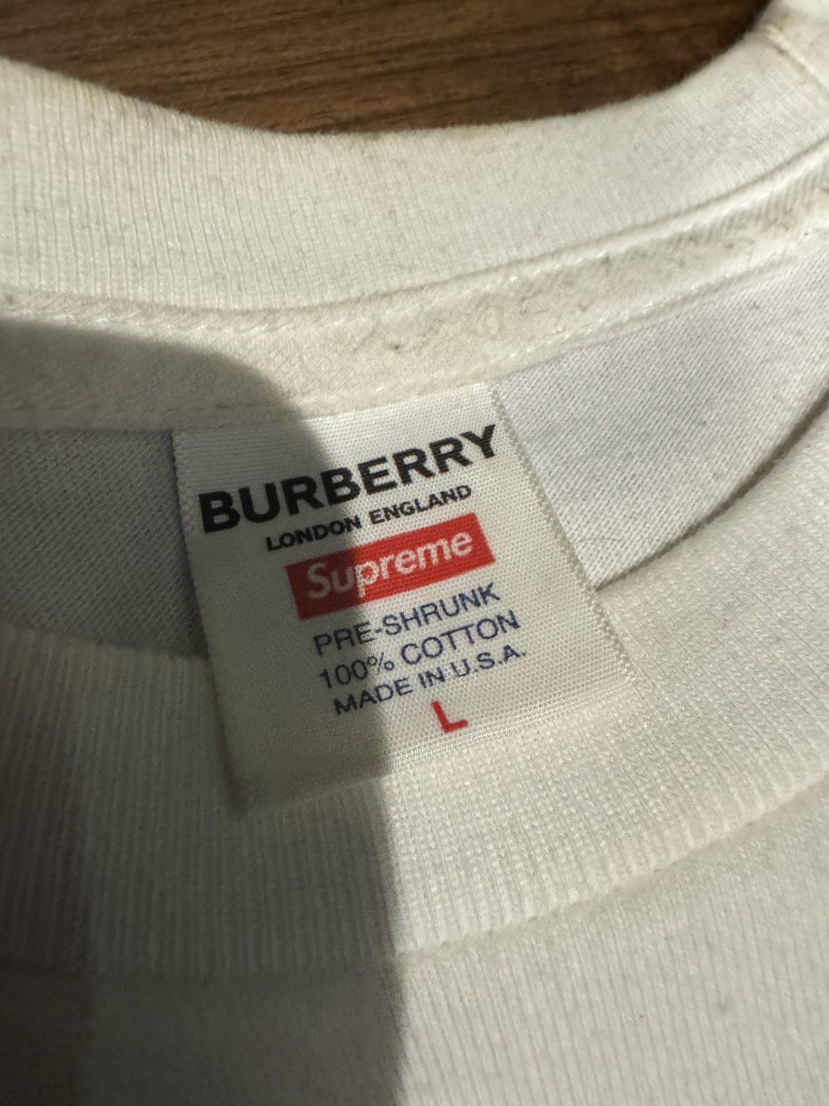 Supreme SUPREME x BURBERRY (T-Shirt) Size US M / EU 48-50 / 2 - 6 Thumbnail