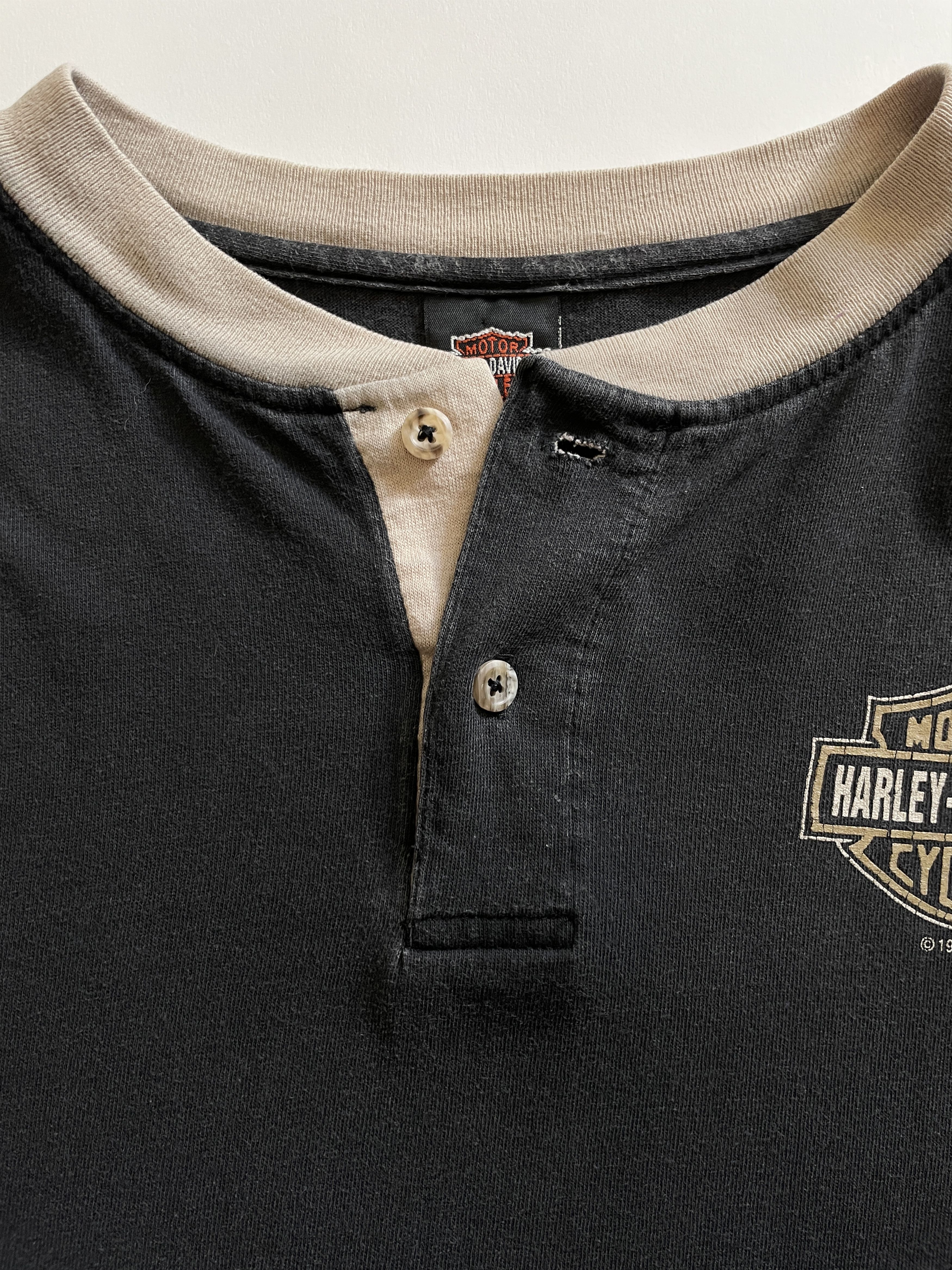 Harley Davidson 1995 Single Stitch Harley Davidson Two Tone Florida TShirt Size US XL / EU 56 / 4 - 3 Thumbnail