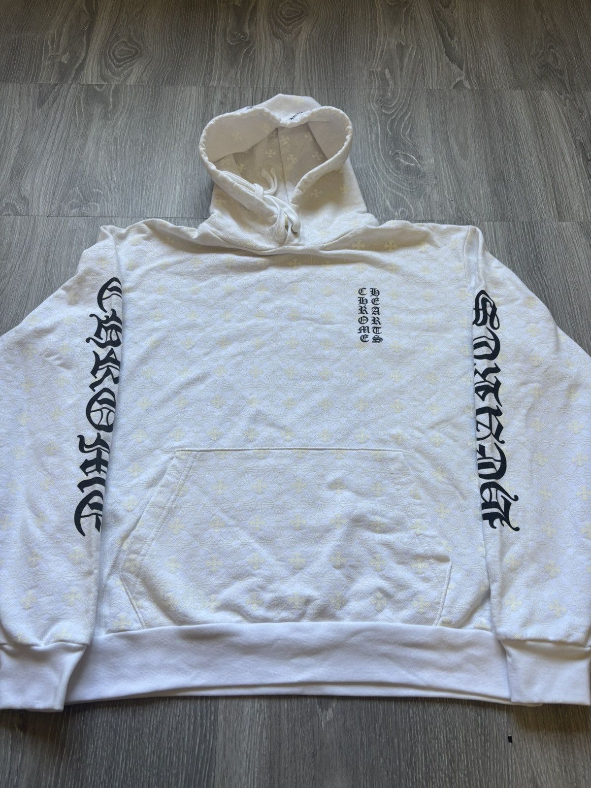 Chrome Hearts Chrome Hearts White Cross Plus Hoodie Size US S / EU 44-46 / 1 - 8 Thumbnail