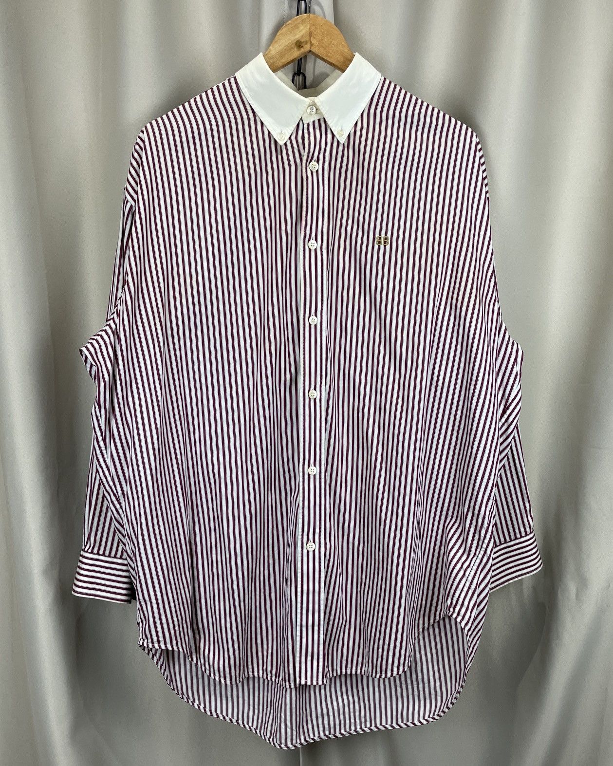 Runway Balenciaga Spring 2018 2-in-1 Sweater Shirt