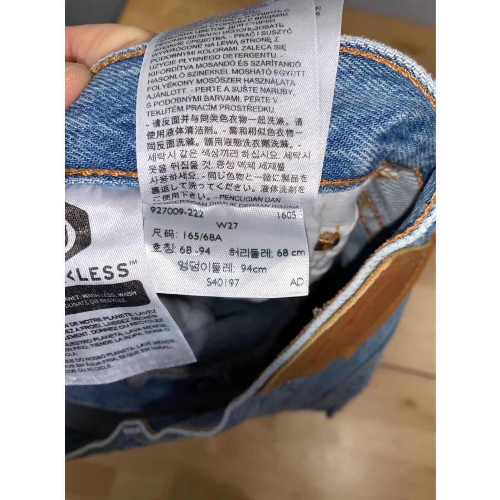 Levi's VINTAGE Levi's Denim Shorts Womens 27 Blue Straight Cut-Off Casual Button Fly 90s American Classic Mens? Girls? Wait. Size 27" / US 4 / IT 40 - 4 Thumbnail