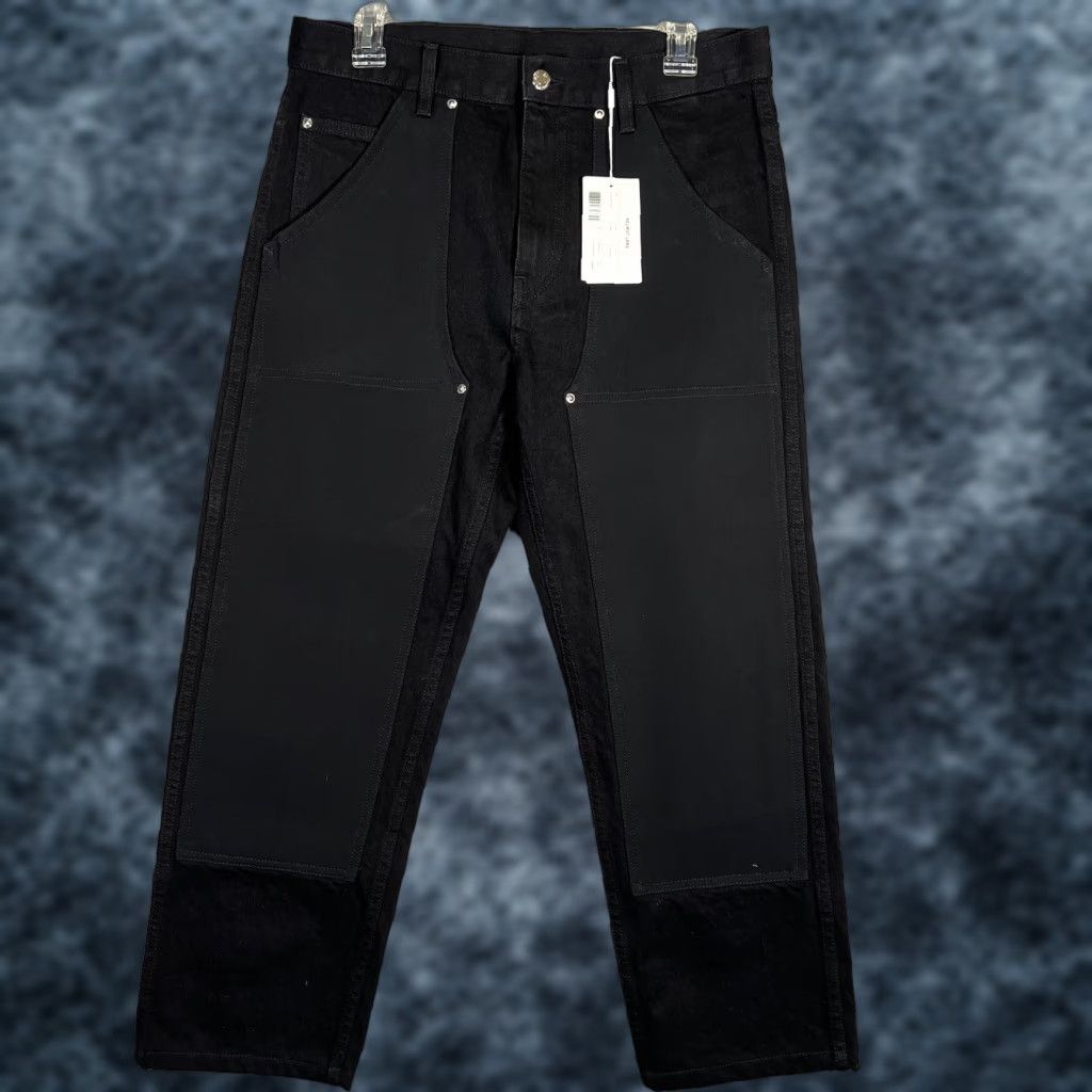 Helmut Lang Helmut Lang Jeans Men’s 30x26 Black Double Knee Utility Pants Adult Mens Regular Straight Vintage No (New with Tags) Size US 30 / EU 46 - 1 Thumbnail