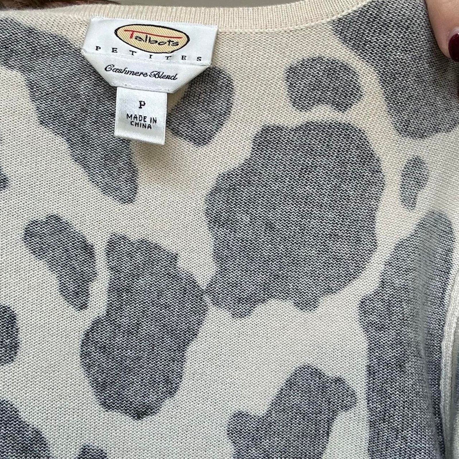 Other Cow Print Cashmere Blend Sweater Size S / US 4 / IT 40 - 5 Thumbnail