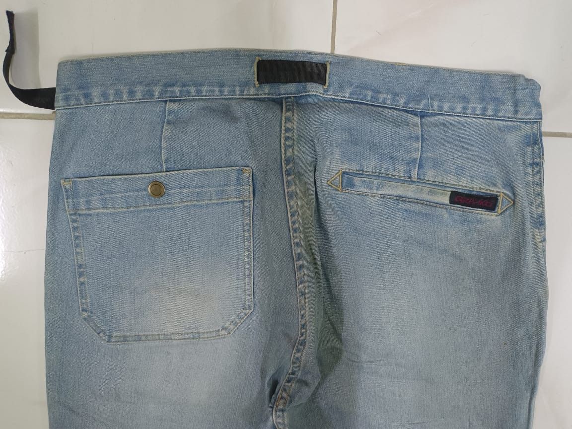 Gramicci × Vintage W33 Gramicci USA Single Belt Faded Blue Denim Jeans Retro Size US 33 - 3 Thumbnail