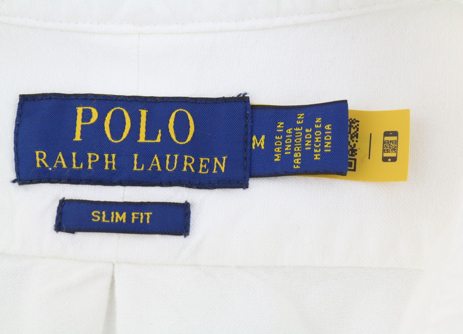 Ralph Lauren CORE REPLEN M White Button-Down Neck Slim Fit 87023 Size US M / EU 48-50 / 2 - 7 Thumbnail