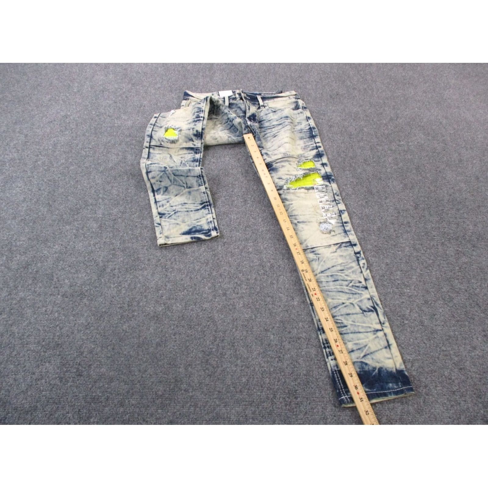 Southpole Southpole Jeans Mens 32 Denim Skinny Grunge Distressed Distressed Blue 30-31 Inseam Y2K NEW Jeans Mens Denim Skinny Grunge Style Size 32 Blue Size US 30 / EU 46 - 3 Thumbnail